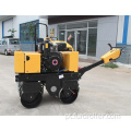 Compactador vibratório de giro flexível do rolo da mão do cilindro dobro de 800kg